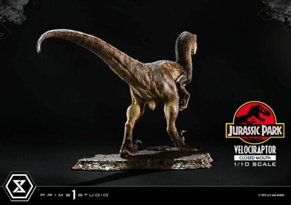 JURASSIC PARK – Statuette 1/10 Prime Collectibles Vélociraptor Closed Mouth 19 cm – Image 14