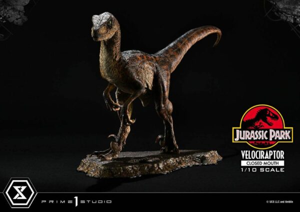 JURASSIC PARK – Statuette 1/10 Prime Collectibles Vélociraptor Closed Mouth 19 cm – Image 18