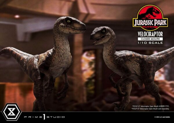 JURASSIC PARK – Statuette 1/10 Prime Collectibles Vélociraptor Closed Mouth 19 cm – Image 25