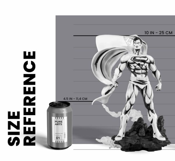DC COMICS – Statuette 1/8 Superman PX Black & White Version 30 cm – Image 2