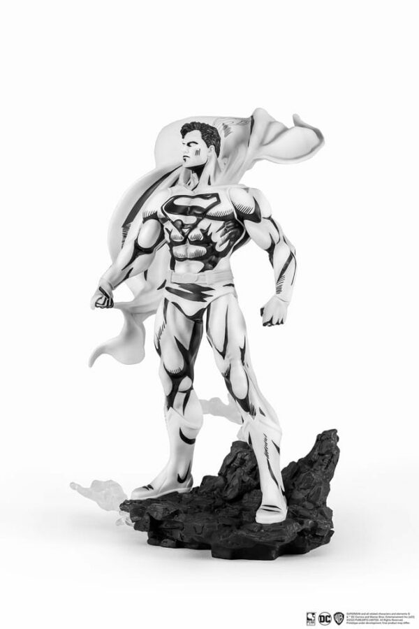 DC COMICS – Statuette 1/8 Superman PX Black & White Version 30 cm – Image 6
