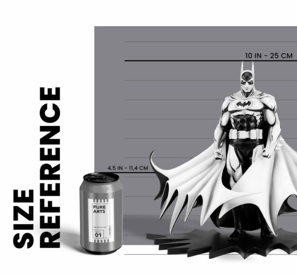 DC COMICS – Statuette 1/8 Batman PX  Black & White Version 30 cm – Image 2