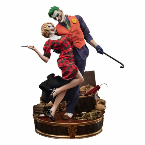 DC COMICS – Statuette 1/5 The Joker & Harley Quinn Lawless Love 41 cm (DC Comics Mythos) – Image 21