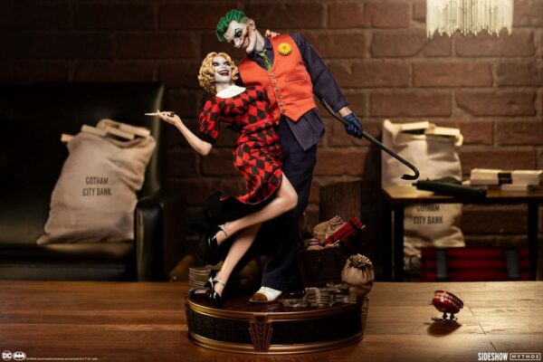 DC COMICS – Statuette 1/5 The Joker & Harley Quinn Lawless Love 41 cm (DC Comics Mythos) – Image 2