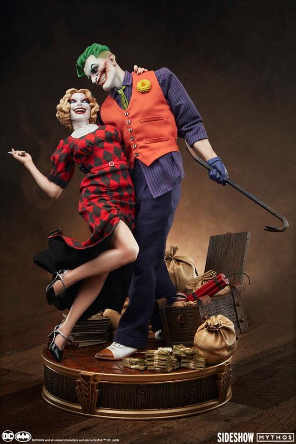 DC COMICS – Statuette 1/5 The Joker & Harley Quinn Lawless Love 41 cm (DC Comics Mythos) – Image 10