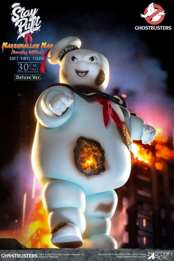 S.O.S FANTÔMES – Statuette Ghostbusters Soft Vinyl Bibendum Chamallow Burning Edition Deluxe 30 cm – Image 2