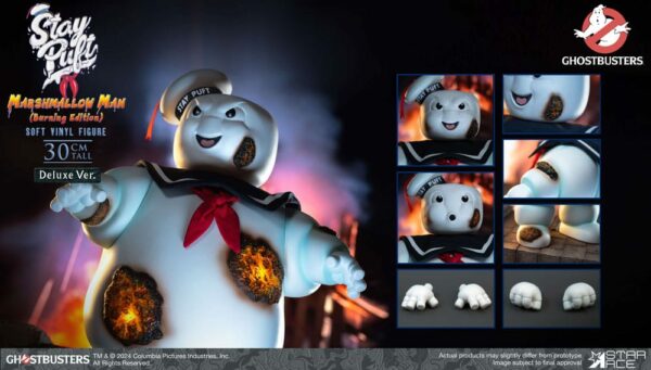 S.O.S FANTÔMES – Statuette Ghostbusters Soft Vinyl Bibendum Chamallow Burning Edition Deluxe 30 cm – Image 11