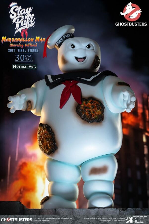 S.O.S FANTÔMES – Statuette Ghostbusters Soft Vinyl Bibendum Chamallow Burning Edition Normal Version 30 cm – Image 2
