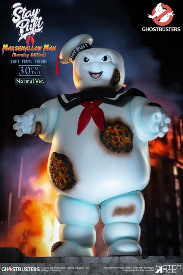 S.O.S FANTÔMES – Statuette Ghostbusters Soft Vinyl Bibendum Chamallow Burning Edition Normal Version 30 cm – Image 3