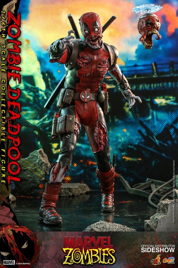 MARVEL – Figurine 1/6 Comic Masterpiece Zombie Deadpool 31 cm – Image 2
