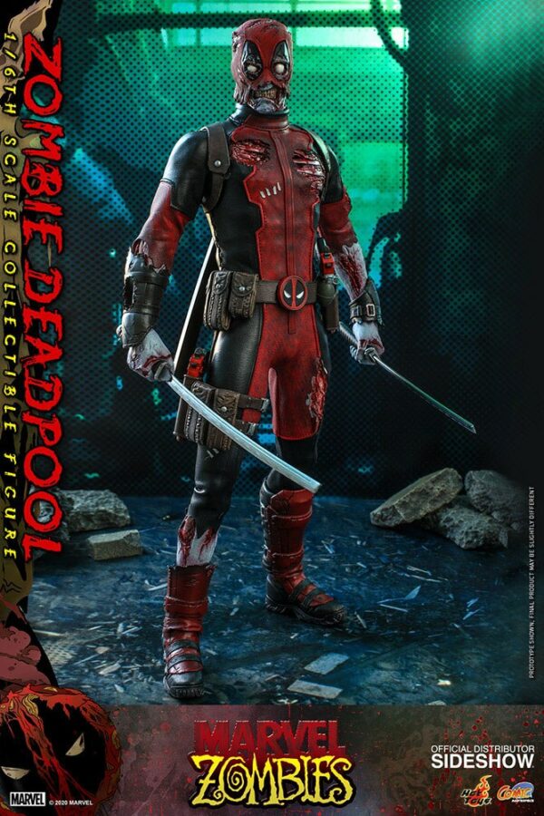 MARVEL – Figurine 1/6 Comic Masterpiece Zombie Deadpool 31 cm – Image 9