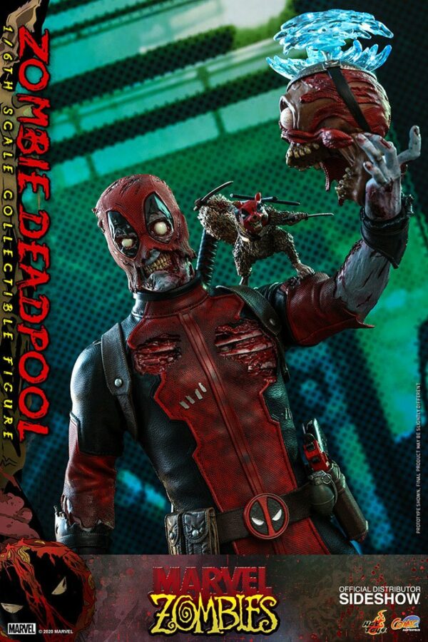 MARVEL – Figurine 1/6 Comic Masterpiece Zombie Deadpool 31 cm – Image 10