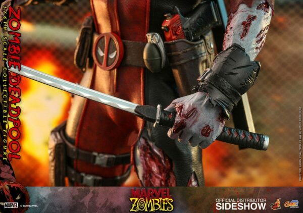 MARVEL – Figurine 1/6 Comic Masterpiece Zombie Deadpool 31 cm – Image 18