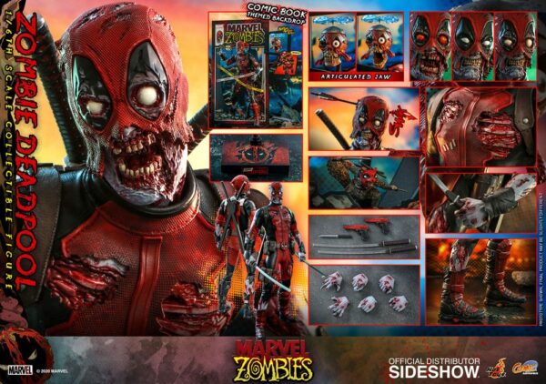 MARVEL – Figurine 1/6 Comic Masterpiece Zombie Deadpool 31 cm – Image 22