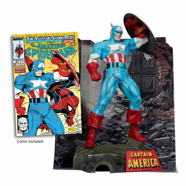 MARVEL – Statuette 1/6 Captain America Marvel Comics #323 28 cm – Image 2