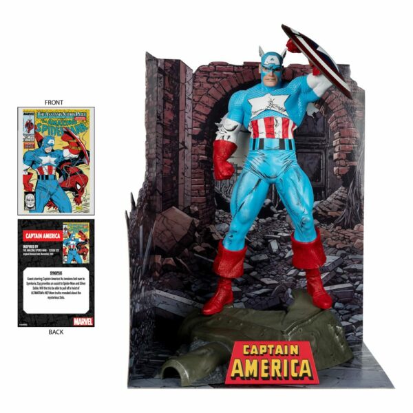 MARVEL – Statuette 1/6 Captain America Marvel Comics #323 28 cm – Image 3