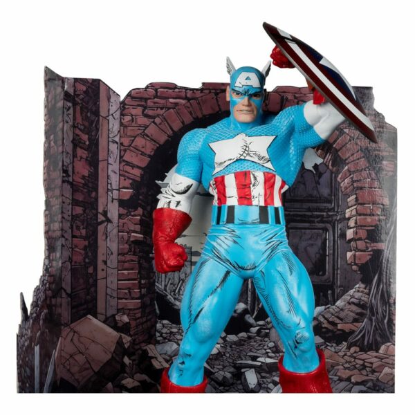 MARVEL – Statuette 1/6 Captain America Marvel Comics #323 28 cm – Image 4