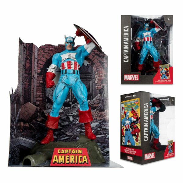 MARVEL – Statuette 1/6 Captain America Marvel Comics #323 28 cm – Image 5