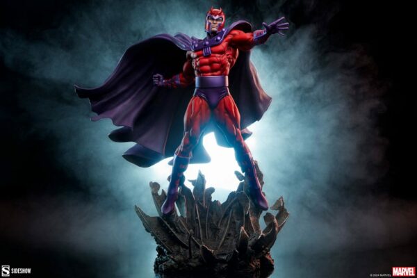 MARVEL – Statuette Premium Format Magneto: Master of Magnetism 64 cm – Image 5
