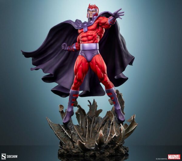 MARVEL – Statuette Premium Format Magneto: Master of Magnetism 64 cm – Image 7