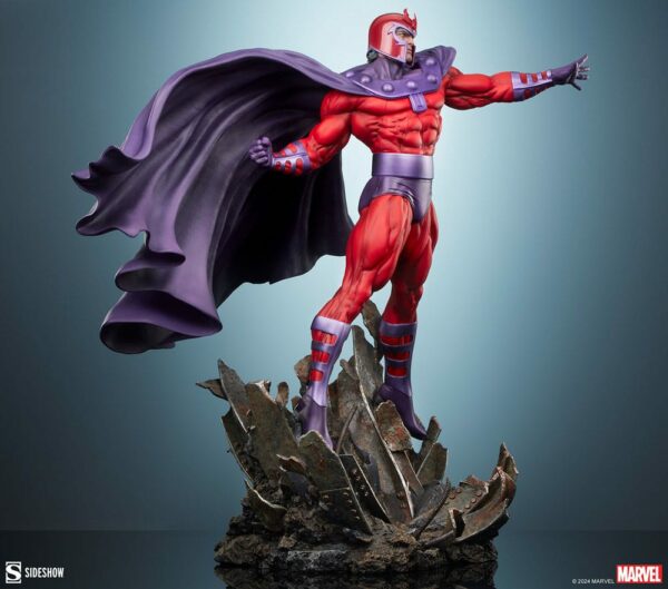 MARVEL – Statuette Premium Format Magneto: Master of Magnetism 64 cm – Image 9