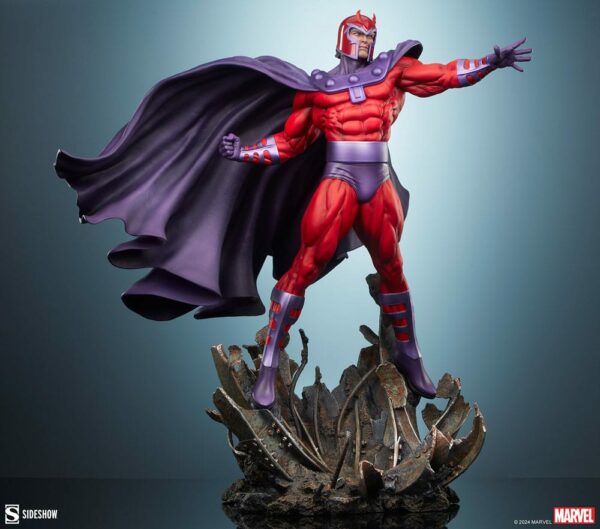 MARVEL – Statuette Premium Format Magneto: Master of Magnetism 64 cm – Image 10