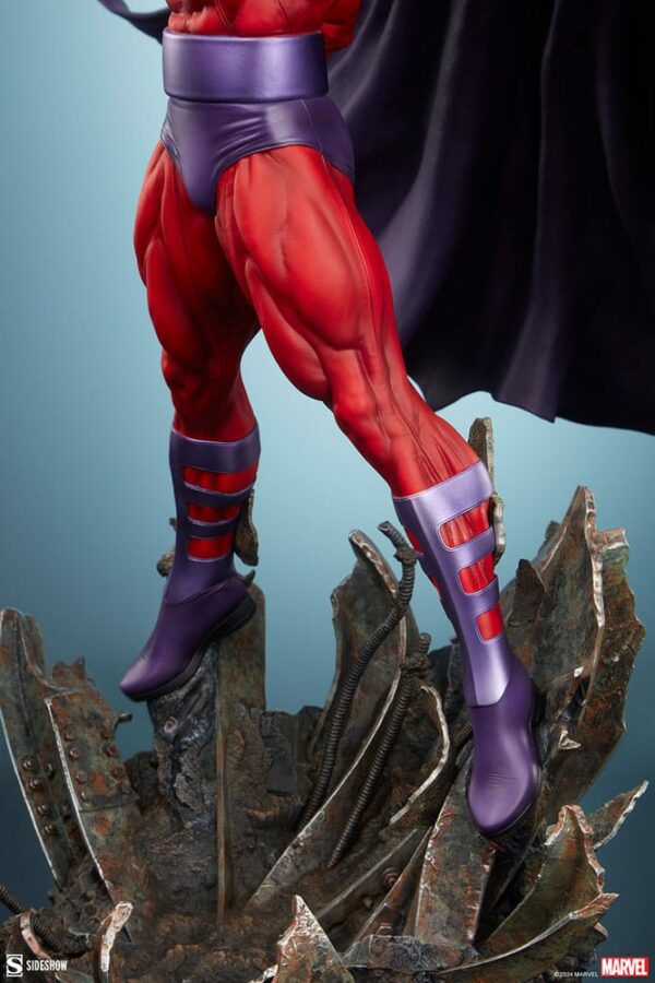 MARVEL – Statuette Premium Format Magneto: Master of Magnetism 64 cm – Image 13
