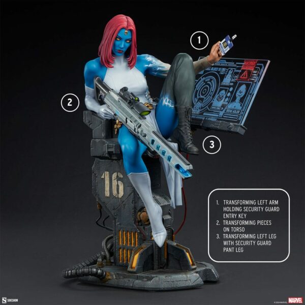 MARVEL – Statuette Premium Format Mystique: Freedom and Destiny 39 cm – Image 4