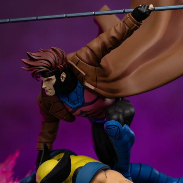 MARVEL – Statuette 1/10 Deluxe Art Scale X-Men ’97 Gambit & Wolverine 29 cm – Image 8