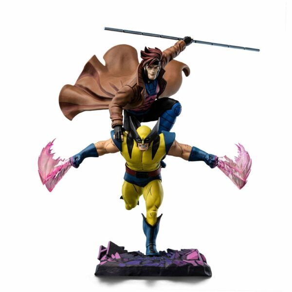 MARVEL – Statuette 1/10 Deluxe Art Scale X-Men ’97 Gambit & Wolverine 29 cm – Image 11