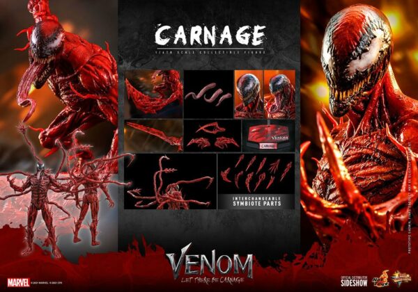 MARVEL – Figurine 1/6 Movie Masterpiece Carnage (Venom: Let There Be Carnage) 43 cm – Image 17