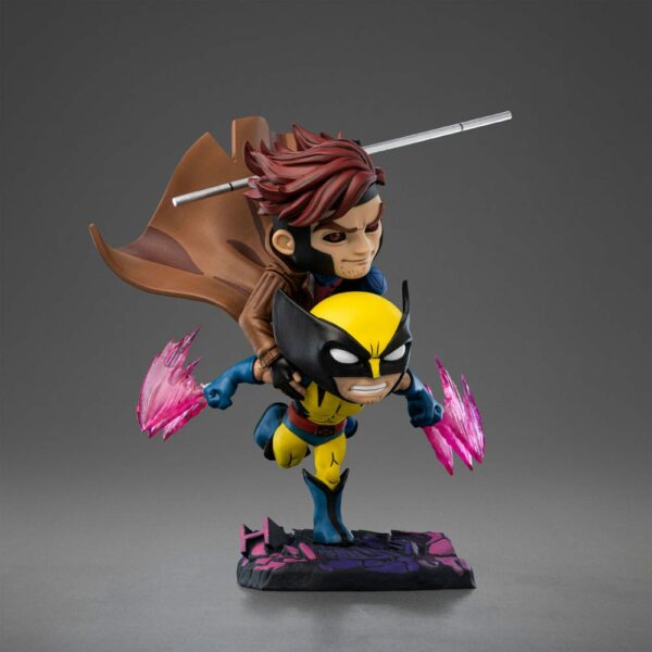 MARVEL – Figurine Gambit & Wolverine Mini Co X-Men '97 23 cm – Image 2