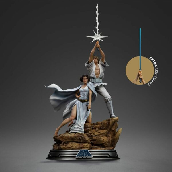 STAR WARS – Statuette 1/10 Art Scale Luke & Leia 41 cm – Image 4