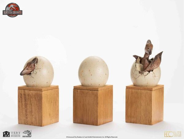 JURASSIC PARK – Set 3 Statuettes Hatchling Pterosaur Jurassic Park III 16 cm – Image 4