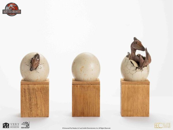 JURASSIC PARK – Set 3 Statuettes Hatchling Pterosaur Jurassic Park III 16 cm – Image 6