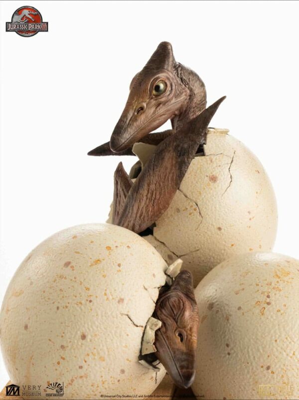 JURASSIC PARK – Set 3 Statuettes Hatchling Pterosaur Jurassic Park III 16 cm – Image 20