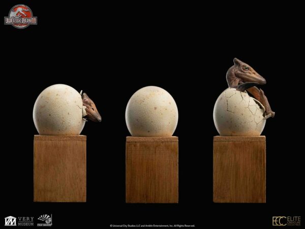 JURASSIC PARK – Set 3 Statuettes Hatchling Pterosaur Jurassic Park III 16 cm – Image 21