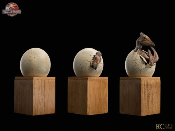 JURASSIC PARK – Set 3 Statuettes Hatchling Pterosaur Jurassic Park III 16 cm – Image 22