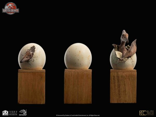 JURASSIC PARK – Set 3 Statuettes Hatchling Pterosaur Jurassic Park III 16 cm – Image 23