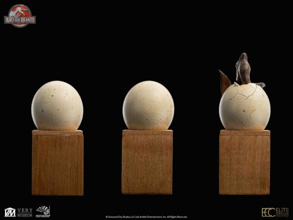 JURASSIC PARK – Set 3 Statuettes Hatchling Pterosaur Jurassic Park III 16 cm – Image 26