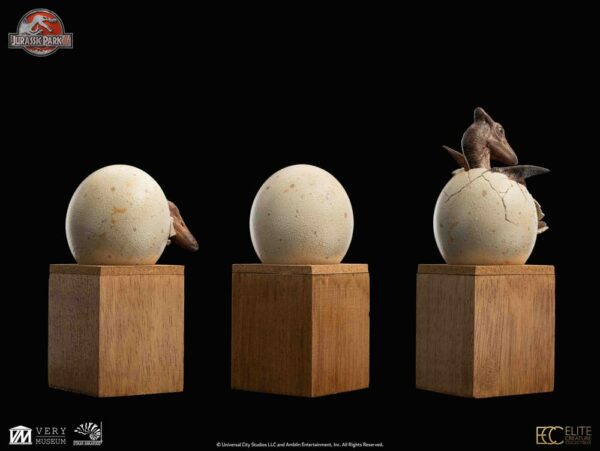 JURASSIC PARK – Set 3 Statuettes Hatchling Pterosaur Jurassic Park III 16 cm – Image 27