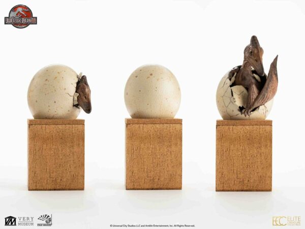 JURASSIC PARK – Set 3 Statuettes Hatchling Pterosaur Jurassic Park III 16 cm – Image 29