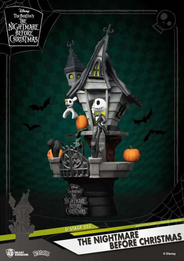 L’ÉTRANGE NOËL DE MONSIEUR JACK – Figurine / Diorama D-Stage Jack's Haunted House 15 cm – Image 2
