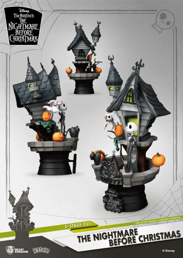 L’ÉTRANGE NOËL DE MONSIEUR JACK – Figurine / Diorama D-Stage Jack's Haunted House 15 cm – Image 8