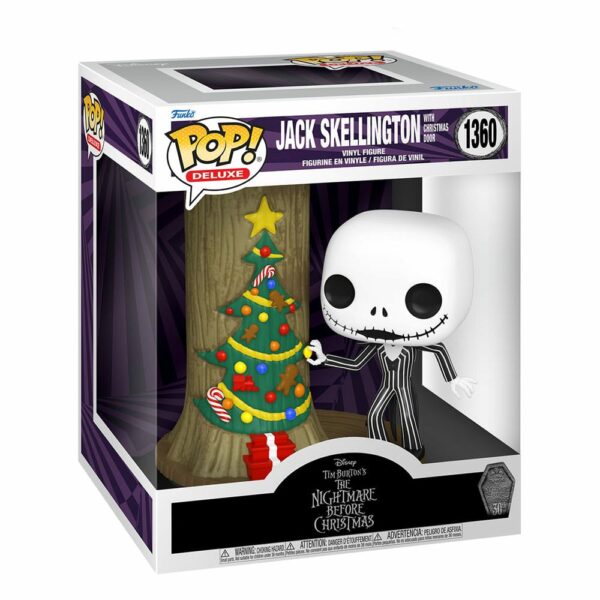 Jack Skellington with Christmas Door - Figurine L’Étrange Noël de Monsieur Jack Funko POP! Deluxe n°1360 – Image 2