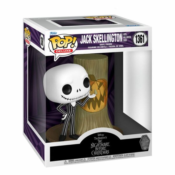 Jack Skellington with Halloween Door – Figurine L’Étrange Noël de Monsieur Jack Funko POP! Deluxe n°1361 – Image 2