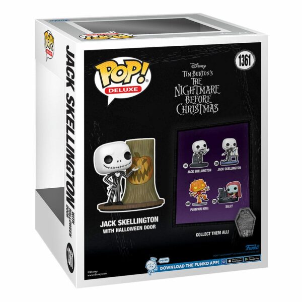 Jack Skellington with Halloween Door – Figurine L’Étrange Noël de Monsieur Jack Funko POP! Deluxe n°1361 – Image 3
