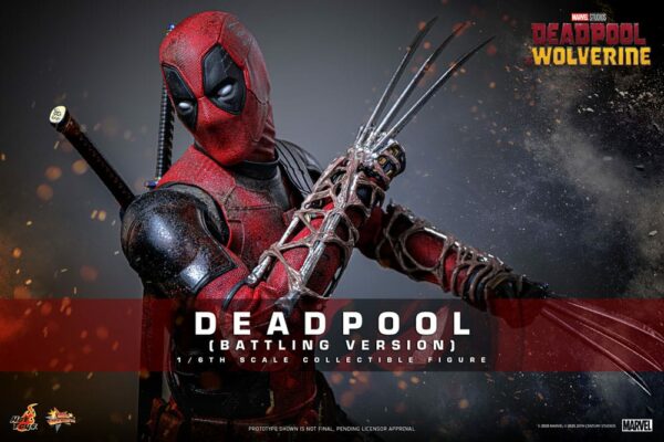 MARVEL – Figurine 1/6 Movie Masterpiece Deadpool Battling Version (Deadpool & Wolverine) 31 cm – Image 2