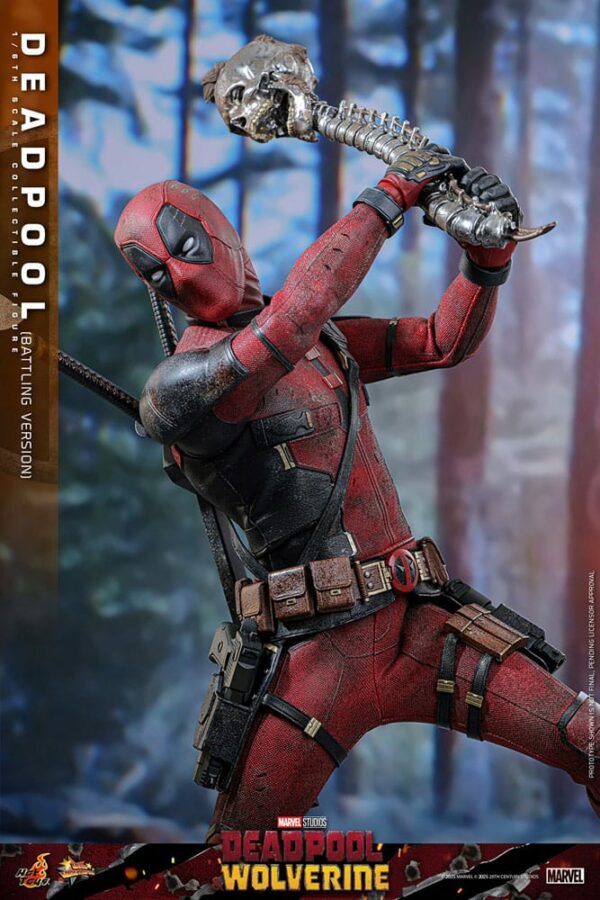 MARVEL – Figurine 1/6 Movie Masterpiece Deadpool Battling Version (Deadpool & Wolverine) 31 cm – Image 5