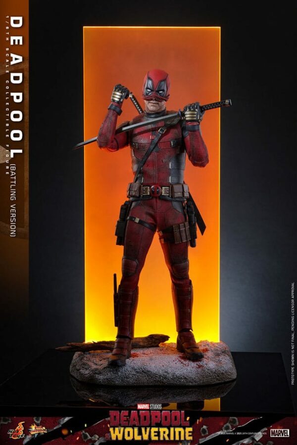MARVEL – Figurine 1/6 Movie Masterpiece Deadpool Battling Version (Deadpool & Wolverine) 31 cm – Image 7